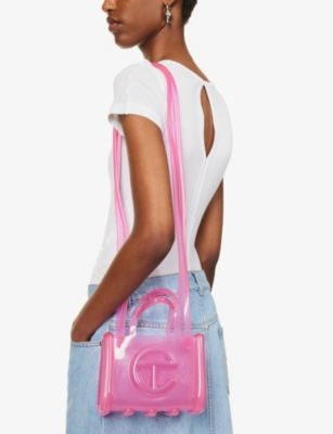 Telfar x Melissa Small Jelly Shopper Clear Pink