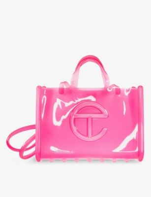 Telfar Bags | Telfar x Melissa Clear Pink Small Jelly Shopper | Color: Pink | Size: Os | Sohoskirt's Closet