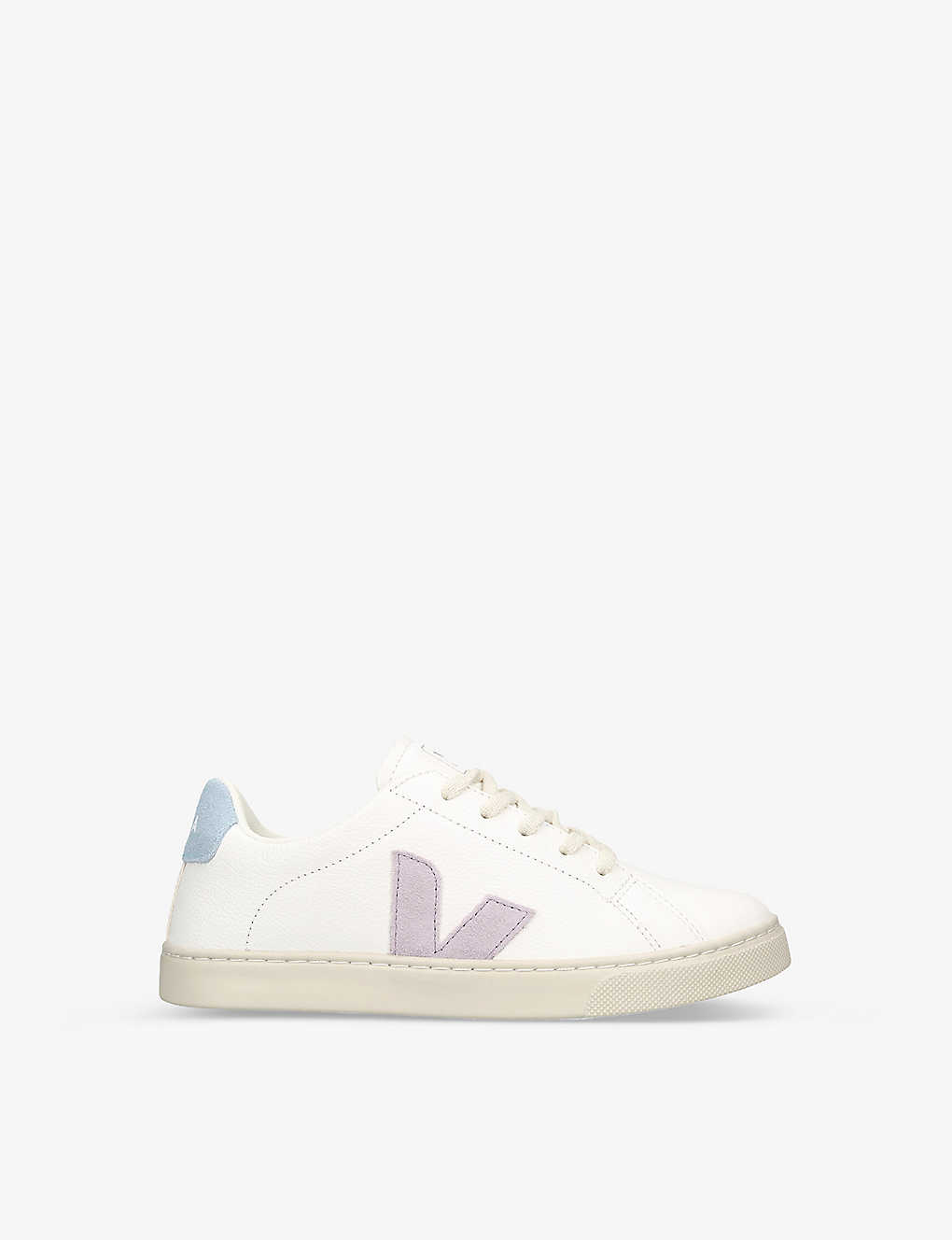 VEJA VEJA BOYS WHITE/OTH KIDS ESPLAR BRAND-PATCH LEATHER LOW-TOP TRAINERS 9-12 YEARS