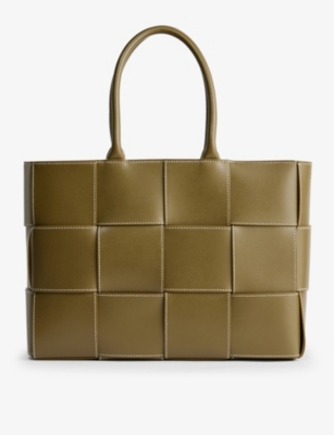 BOTTEGA VENETA Embellished Intrecciato Leather Tote Bag for Men