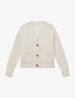 REISS: Juni relaxed-fit wool-blend cardigan