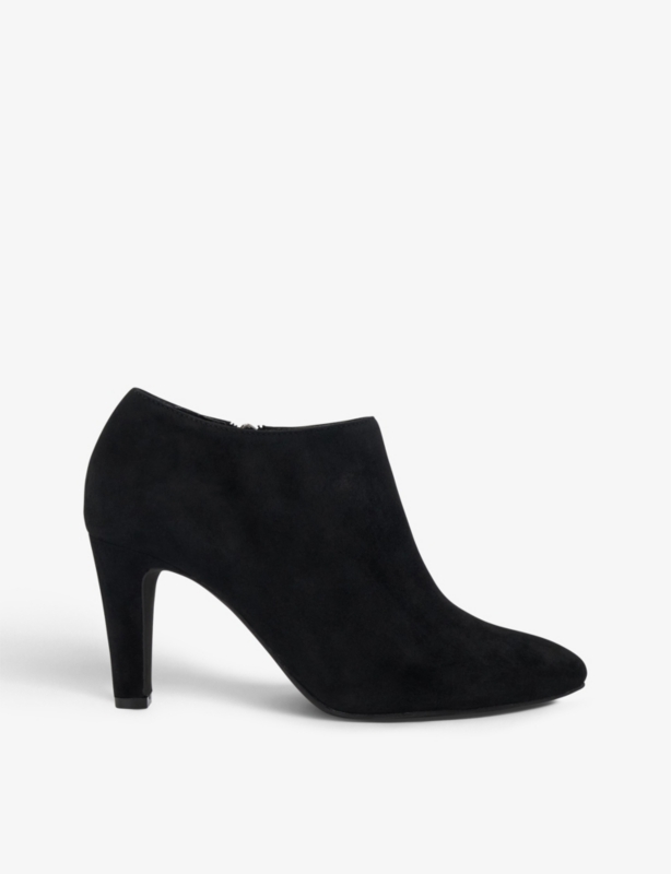 Opinion block-heel suede ankle boots