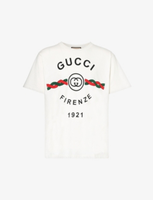 Gucci Mens Sunlight Mc Brand-print Relaxed-fit Cotton-jersey T-shirt