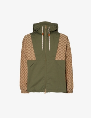 GUCCI Reversible Monogrammed Shell Hooded Jacket for Men