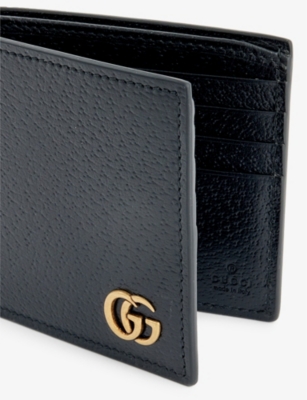 Gucci Gg Marmont Leather Bi-fold Wallet In Nero