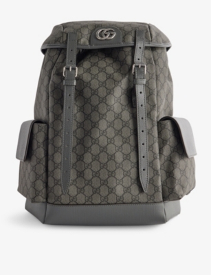 Gucci men's gg supreme cheap canvas backpack