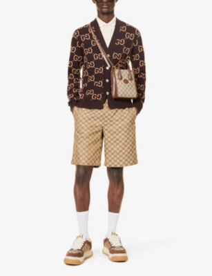 Shop Gucci B.eb/brown Sugar Gg Supreme Canvas Tote Bag