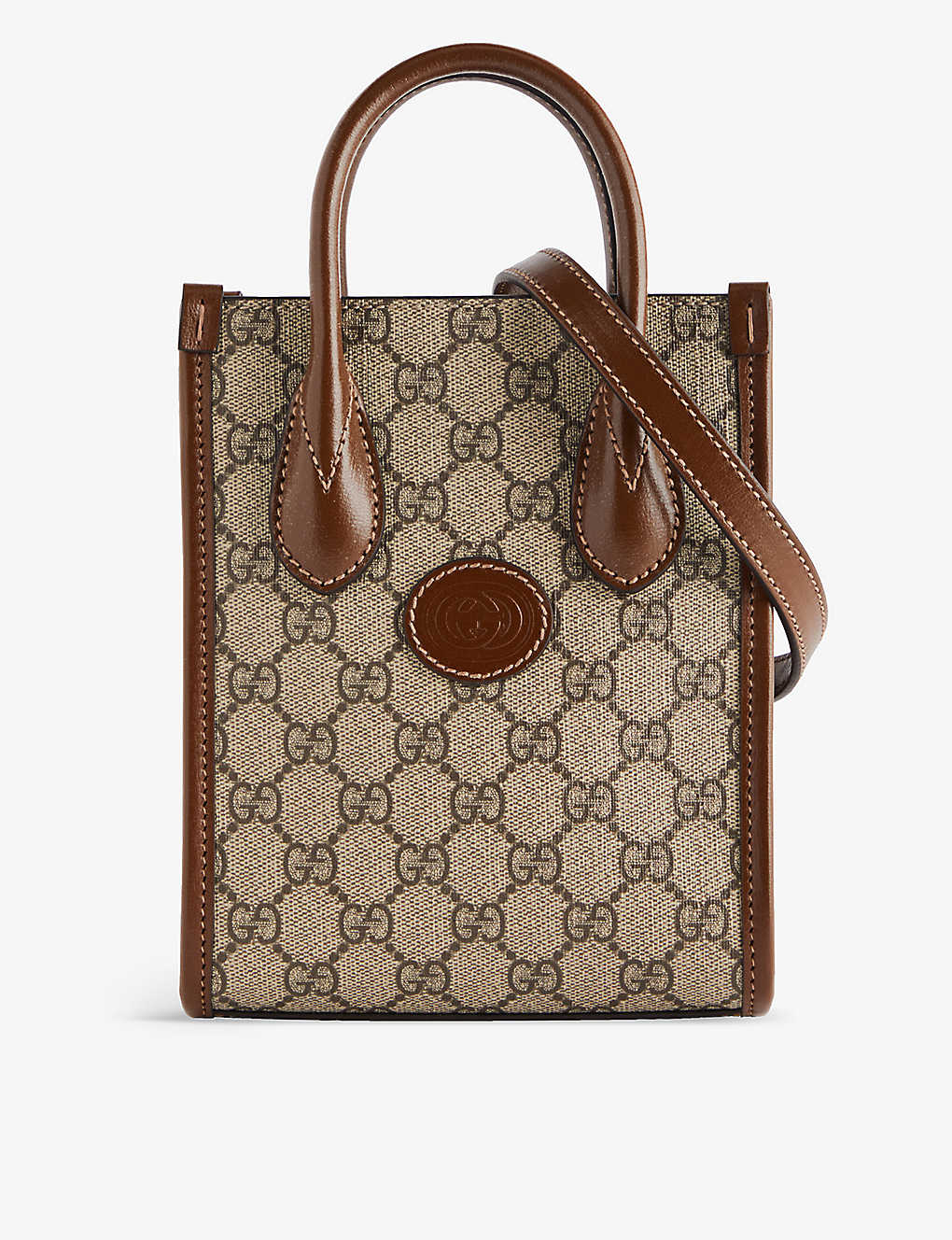 Gucci Gg Supreme Canvas Tote Bag In B.eb/brown Sugar