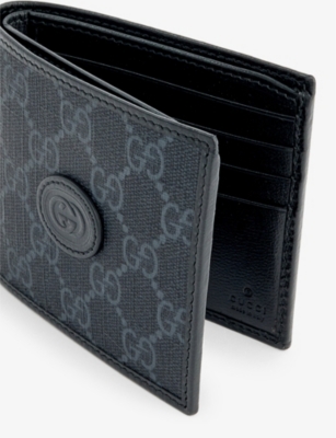 Interlocking G logo-plaque bi-fold wallet