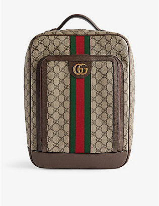 GUCCI: Ophidia GG canvas backpack
