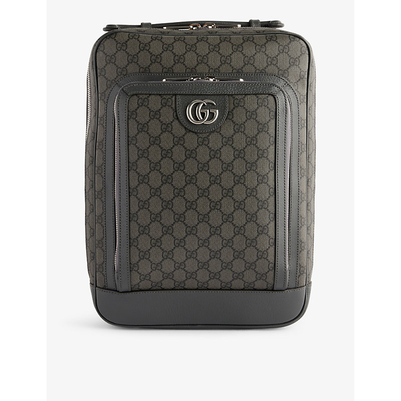 Gucci Ophidia Gg Medium Backpack In Grey Blk/gr.gre/blk/