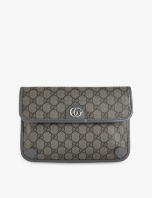 GUCCI: Ophidia GG canvas belt bag