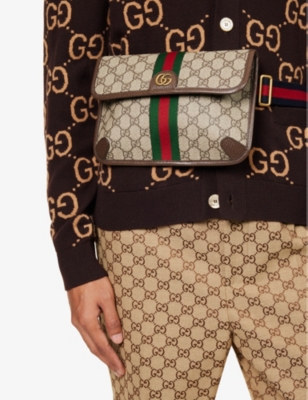 Ophidia GG Supreme canvas belt bag