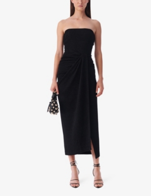 Iro Isidara Gathered Strapless Maxi Dress In Bla01
