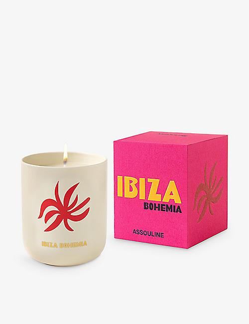 ASSOULINE: Travel From Home Ibiza Bohemia wax travel candle 319g