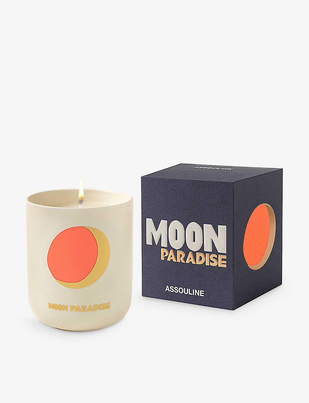 Shop Assouline Creme Travel From Home Moon Paradise Wax Travel Candle 319g