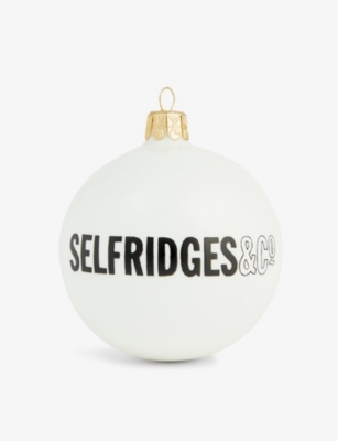 SELFRIDGES EDIT - Selfridges logo-embellished glass Christmas ...