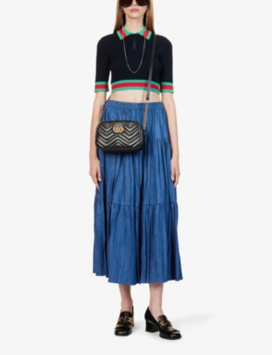 GUCCI: Marmont quilted leather cross-body bag