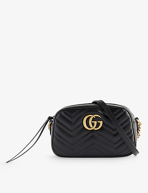 GUCCI: Marmont quilted leather cross-body bag