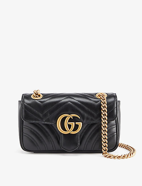 GUCCI: Marmont XS leather cross-body bag
