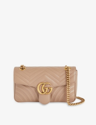 GUCCI Marmont small leather shoulder bag Selfridges