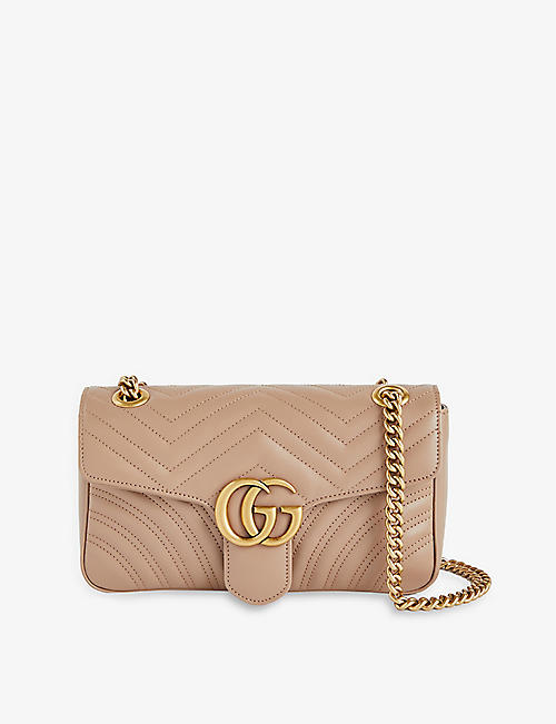 GUCCI: Marmont small leather shoulder bag