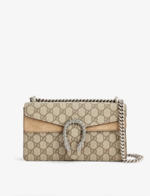 Gucci Women's Natural Beige/cream GG Canvas And Leather Small