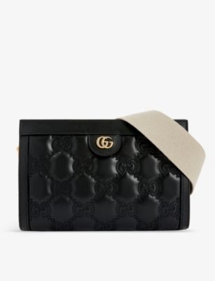 GUCCI: Matelassé leather cross-body bag