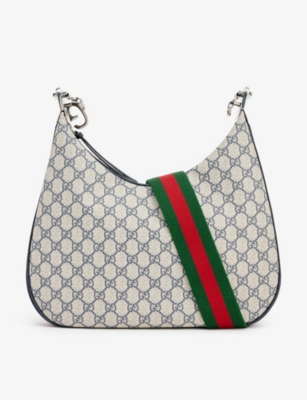 GUCCI Attache canvas shoulder bag Selfridges