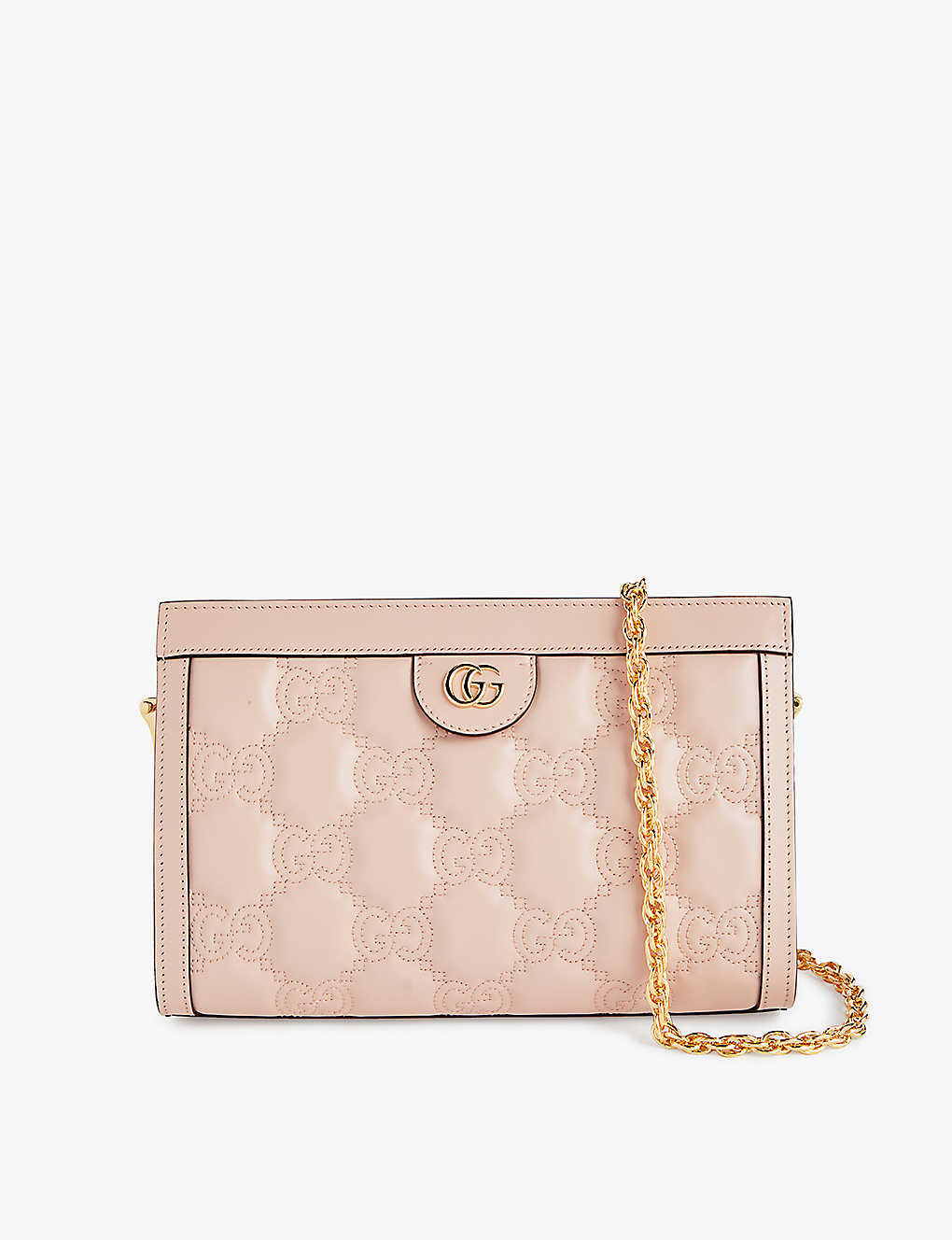 Gucci Women's Perfect Pink/natural Matelassé Small Leather Cross-body Bag