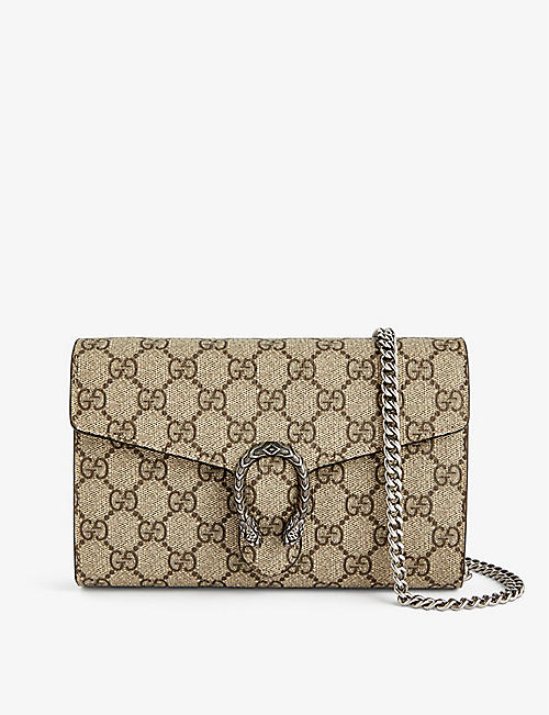 GUCCI: Dionysus GG Supreme canvas wallet-on-chain