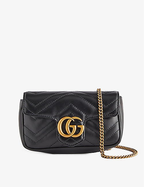 GUCCI: Marmont leather cross-body bag