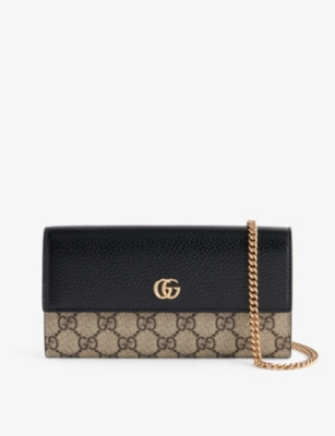 Gucci x Adidas GG Monogram Crystal Canvas Wallet on Chain