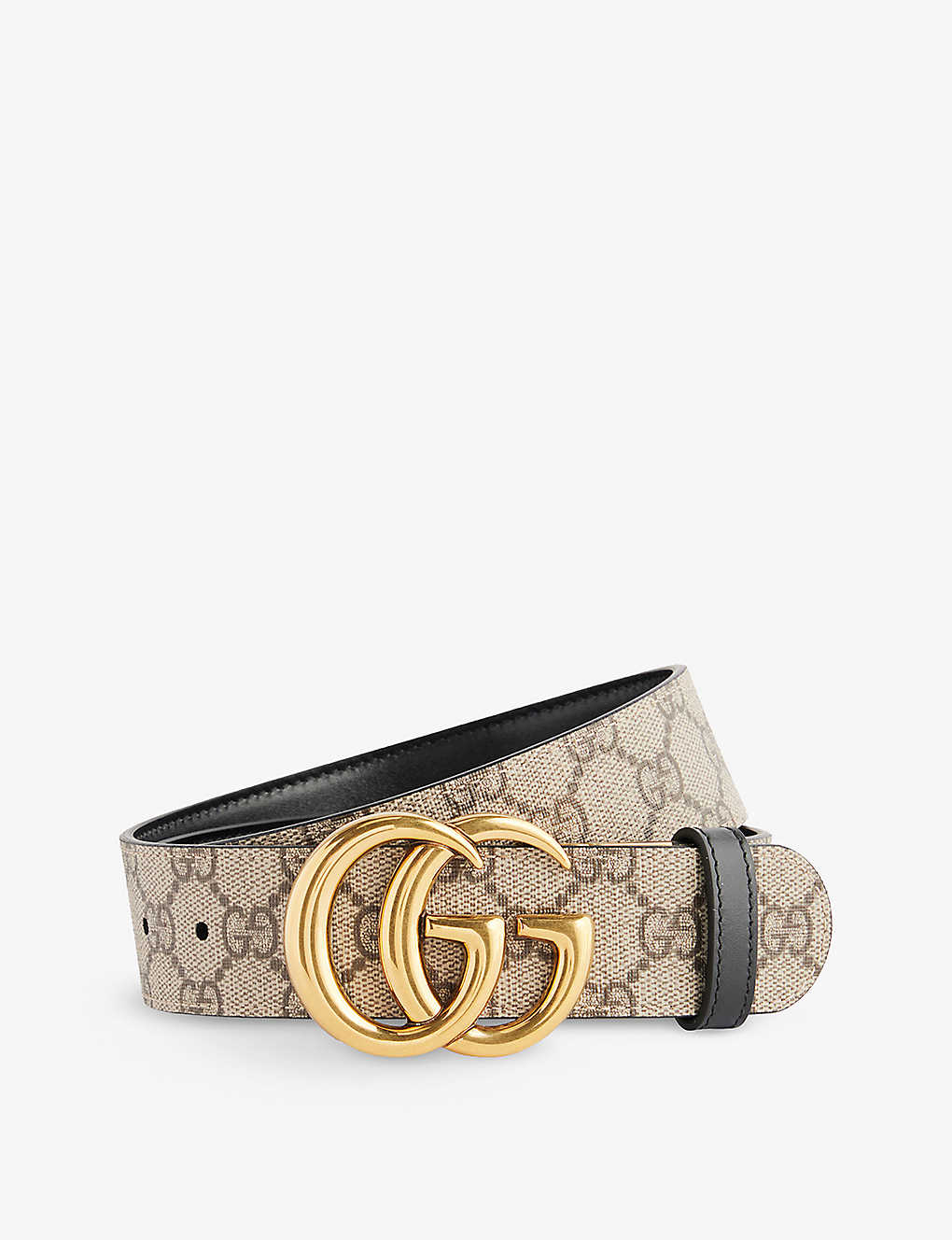 Gucci Womens Multi-coloured Double G Reversible Leather Belt