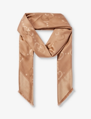 Louis Vuitton Beige Monogram Wool & Silk Fringe Edged Shawl Louis Vuitton |  The Luxury Closet