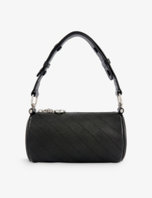Shop Gucci Women's Black Blondie Leather Shoulder Bag