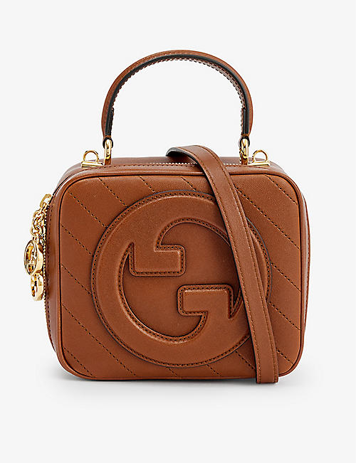 GUCCI: Blondie leather top-handle bag