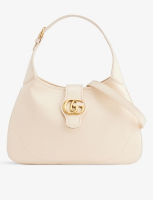 GUCCI - Aphrodite small Double G leather shoulder bag