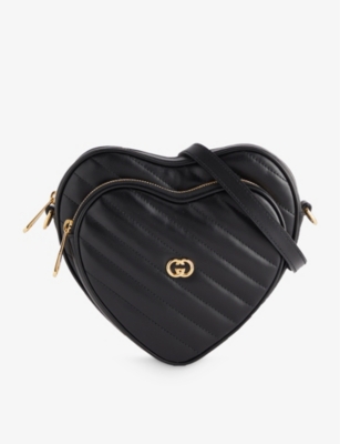 Gucci Heart Interlocking G Leather Shoulder Bag