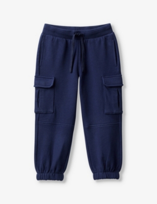 BENETTON: Patch-pocket cotton-jersey cargo jogging bottoms 18 months-6 years