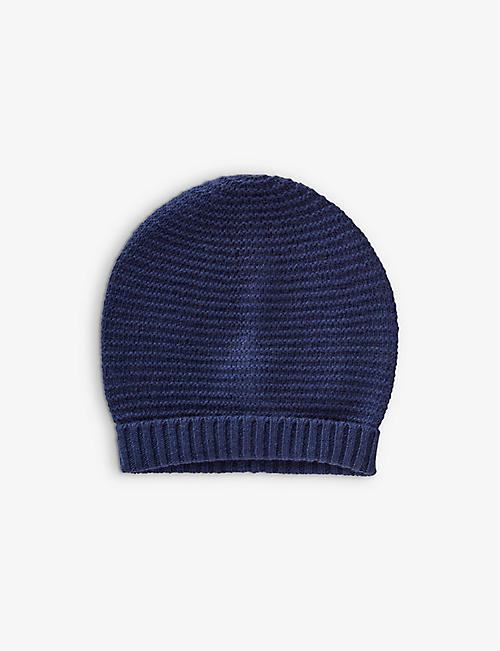 BENETTON: Ribbed wool-blend beanie hat 18 months - 5 years