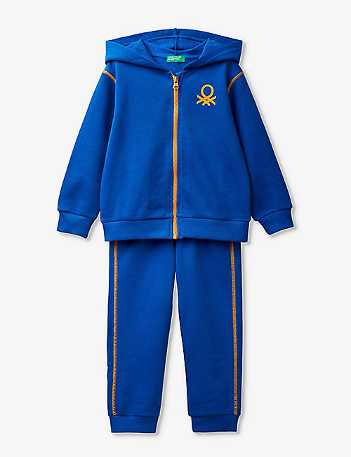 BENETTON: Logo-print cotton-jersey tracksuit 18 months-6 years