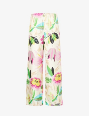 gucci floral trousers