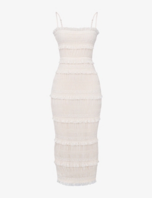 HOUSE OF CB - Solana pleated stretch-woven maxi dress | Selfridges.com