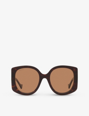 Gucci Gg1257s Havana Sunglasses In Brown