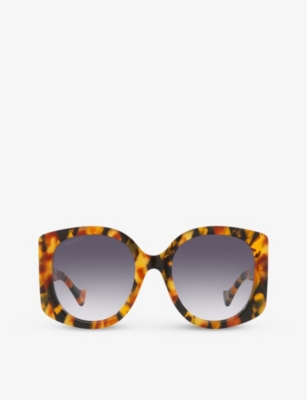 Gucci hotsell leopard sunglasses