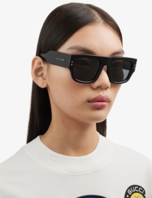 Gucci Gg1262s Man Acetate Sunglasses In Black