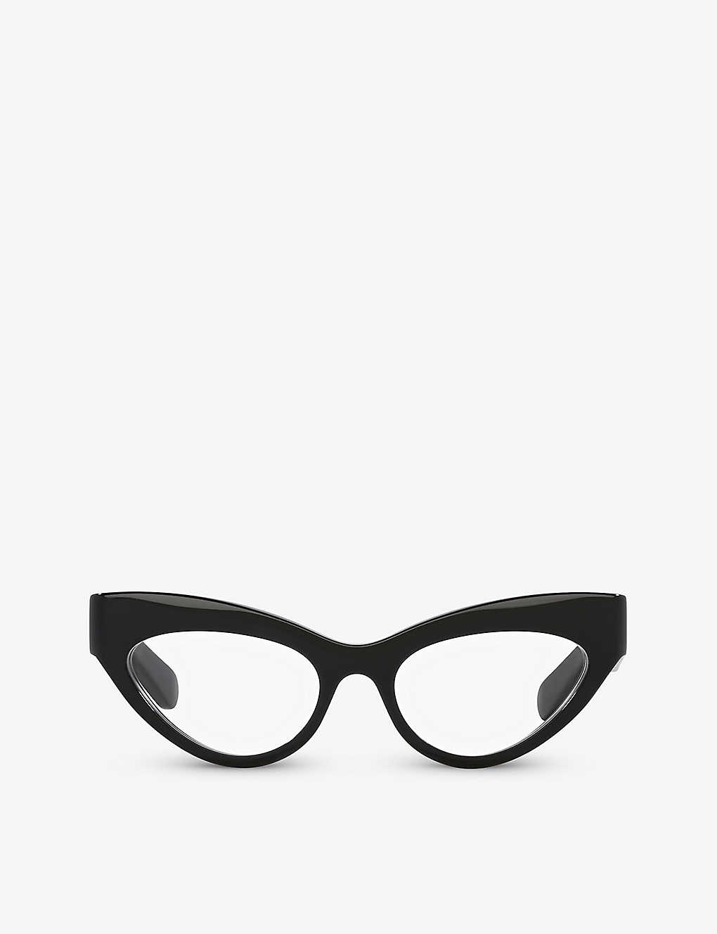 Shop Gucci Women's Black Gg1295o Cat-eye Acetate Optical Glasses