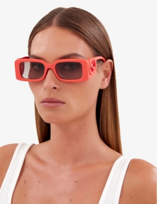 GUCCI: GG1325S rectangle-frame acetate sunglasses