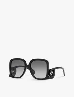 GUCCI: GC002056 GG1326S rectangle-frame acetate sunglasses
